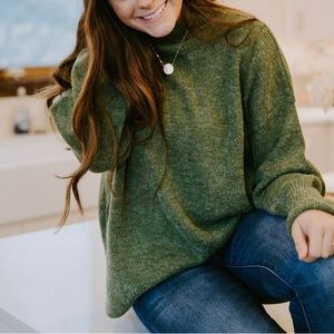 Oversized Olive Sweater